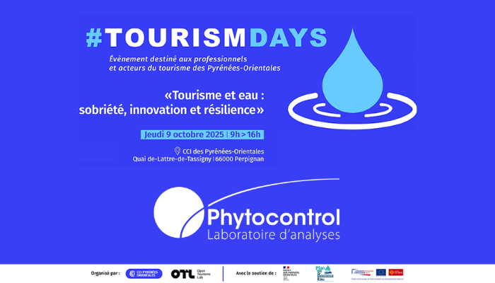 Phytocontrol au TourismDays 2025 : une offre 360° pour relever les défis hydriques du tourisme
